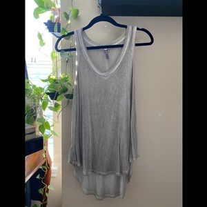 Heathered Boho High-Low Tank